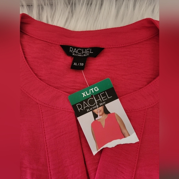 NEW- RACHEL Rachel Roy Red Sleeveless Tank Top, Size XL - Picture 4 of 5